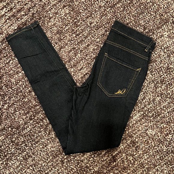Express high rise dark denim Skinny jean - Picture 1 of 7
